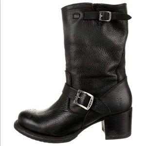 Frye Moto Boots size 8.5M Black